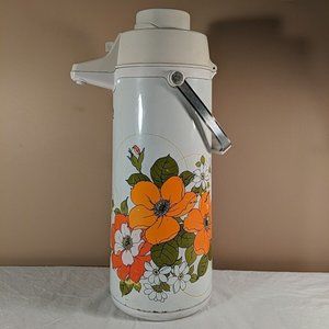 Vintage MCM The Peacock Vacuum Bottle Co Ltd Portable Air Pot Drink Dispenser